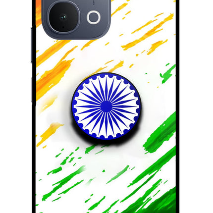 Indian Flag Ashoka Chakra iQOO Z11x 5G Pop Case by Casekaro