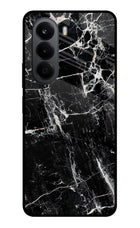 Black Marble Texture OnePlus Nord CE6 Lite Metal Case Back Cover by Casekaro