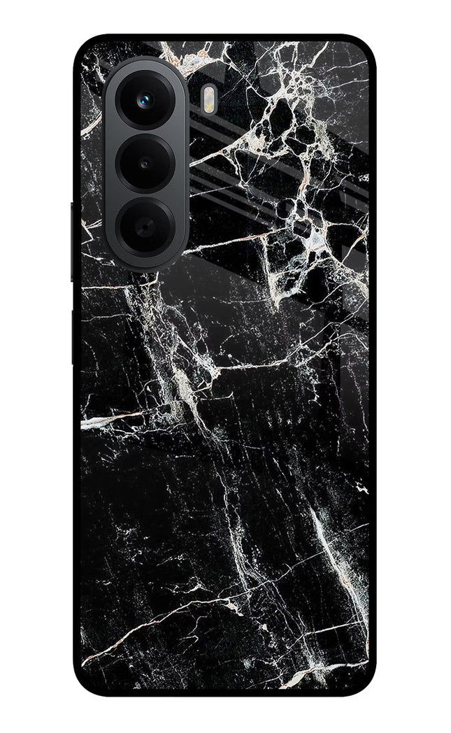 Black Marble Texture OnePlus Nord CE6 Lite Metal Case Back Cover by Casekaro