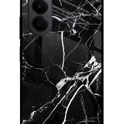 Black Marble Pattern OnePlus Nord CE6 Lite Metal Case Back Cover by Casekaro