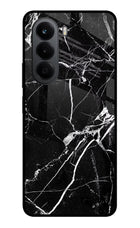 Black Marble Pattern OnePlus Nord CE6 Lite Metal Case Back Cover by Casekaro