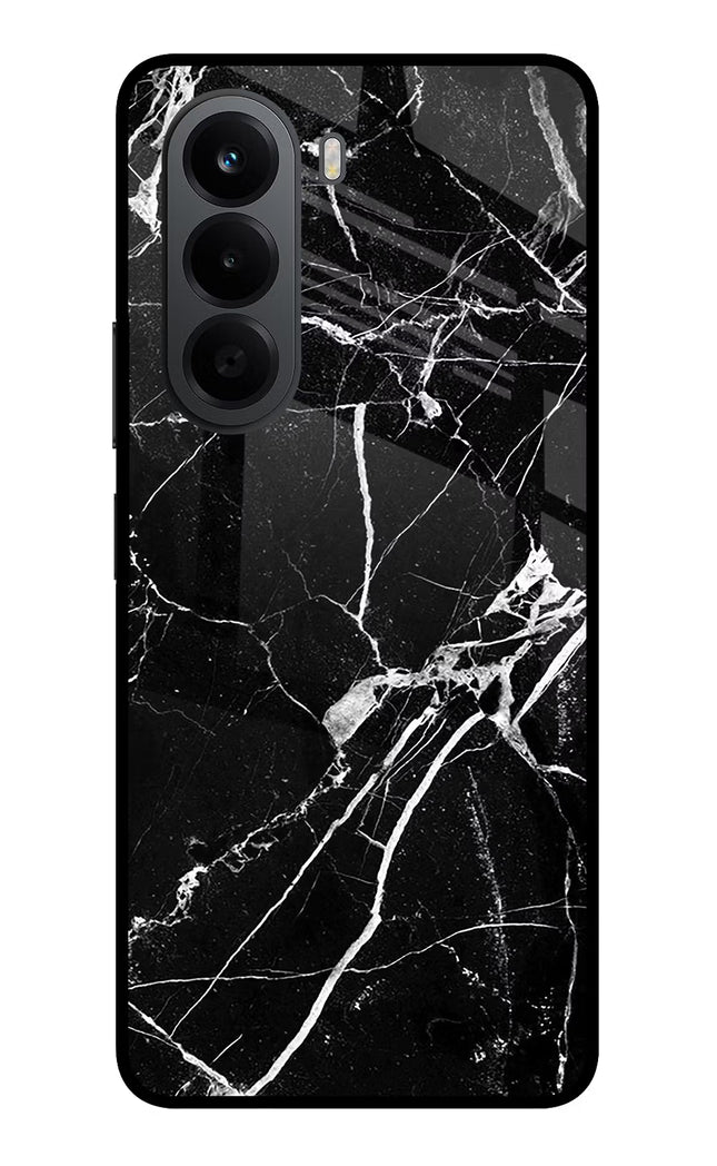 Black Marble Pattern OnePlus Nord CE6 Lite Metal Case Back Cover by Casekaro