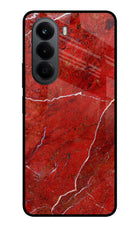 Red Marble Design OnePlus Nord CE6 Lite Metal Case Back Cover by Casekaro
