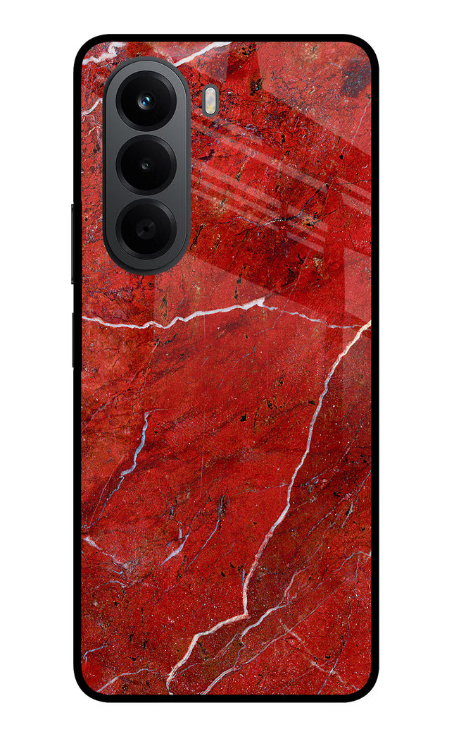 Red Marble Design OnePlus Nord CE6 Lite Metal Case Back Cover by Casekaro