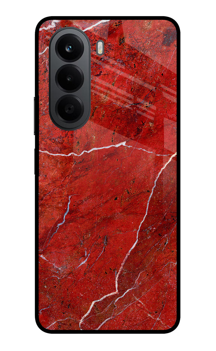 Red Marble Design OnePlus Nord CE6 Lite Back Cover, Metal case