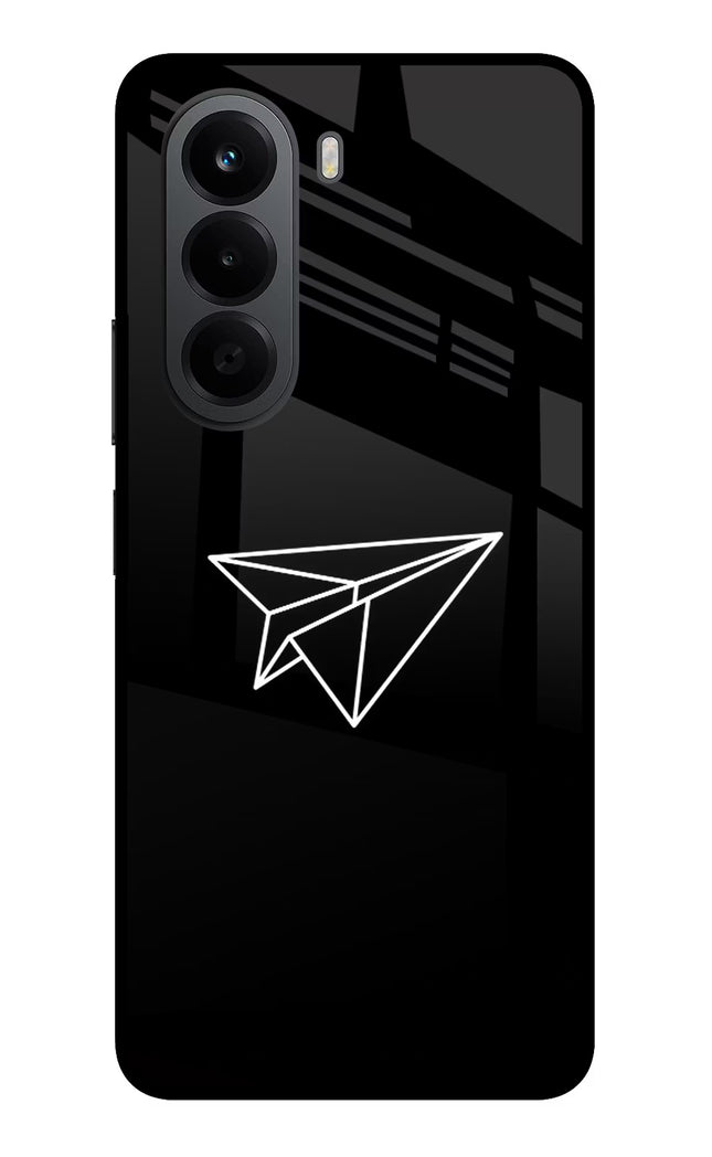 Paper Plane White OnePlus Nord CE6 Lite Metal Case Back Cover by Casekaro