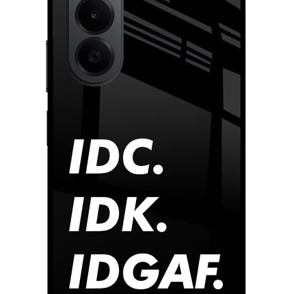 Idc Idk Idgaf OnePlus Nord CE6 Lite Metal Case Back Cover by Casekaro