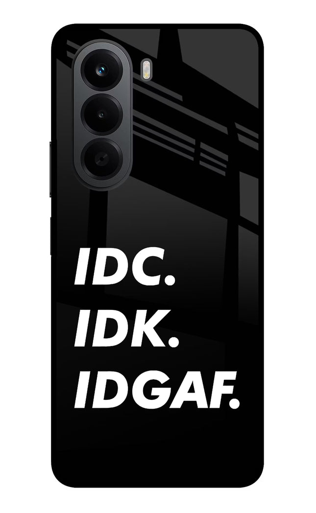 Idc Idk Idgaf OnePlus Nord CE6 Lite Metal Case Back Cover by Casekaro