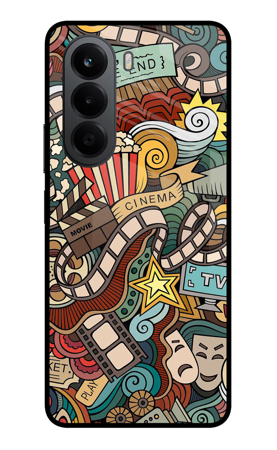 Cinema Abstract OnePlus Nord CE6 Lite Back Cover, Metal case