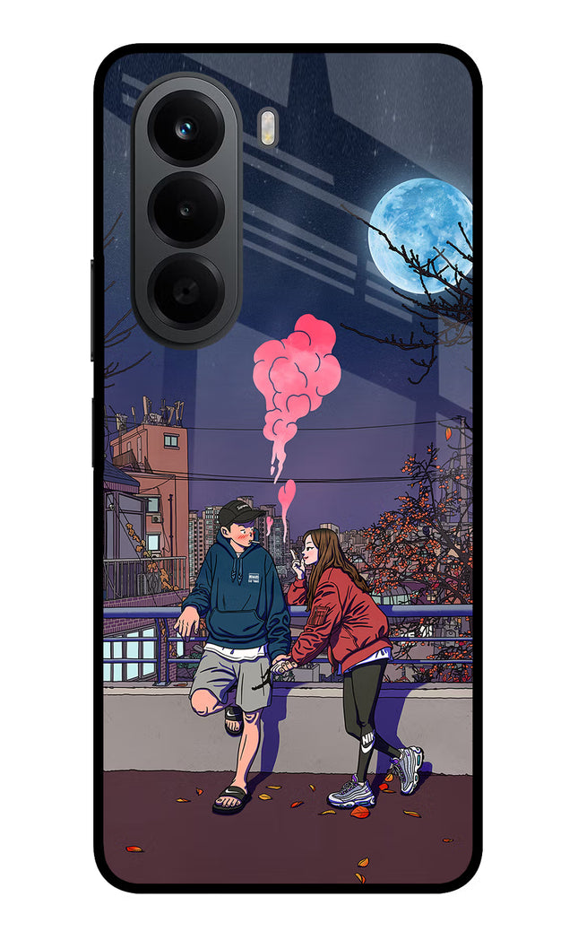Chilling Couple OnePlus Nord CE6 Lite Metal Case Back Cover by Casekaro