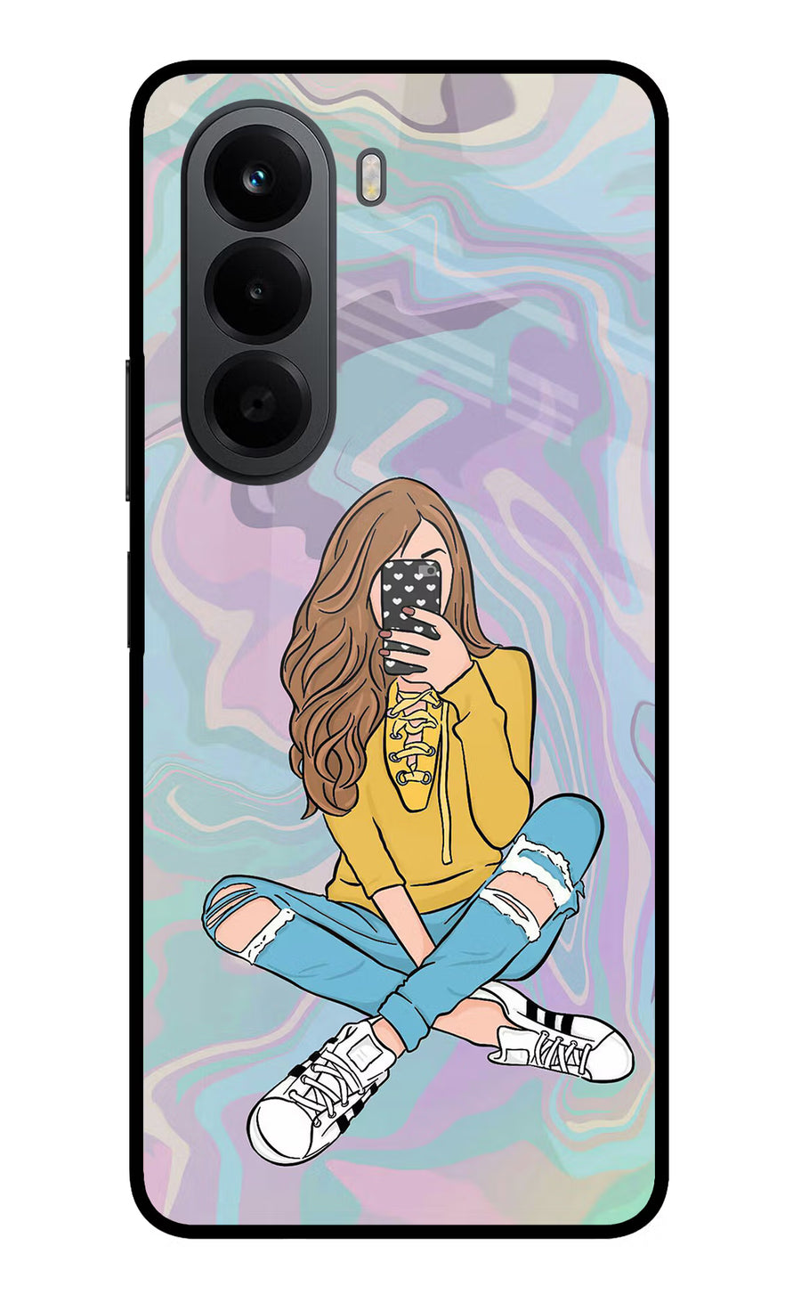 Selfie Girl OnePlus Nord CE6 Lite Back Cover, Metal case