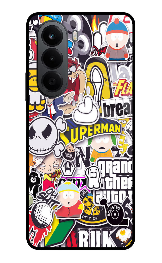 Sticker Bomb OnePlus Nord CE6 Lite Metal Case Back Cover by Casekaro