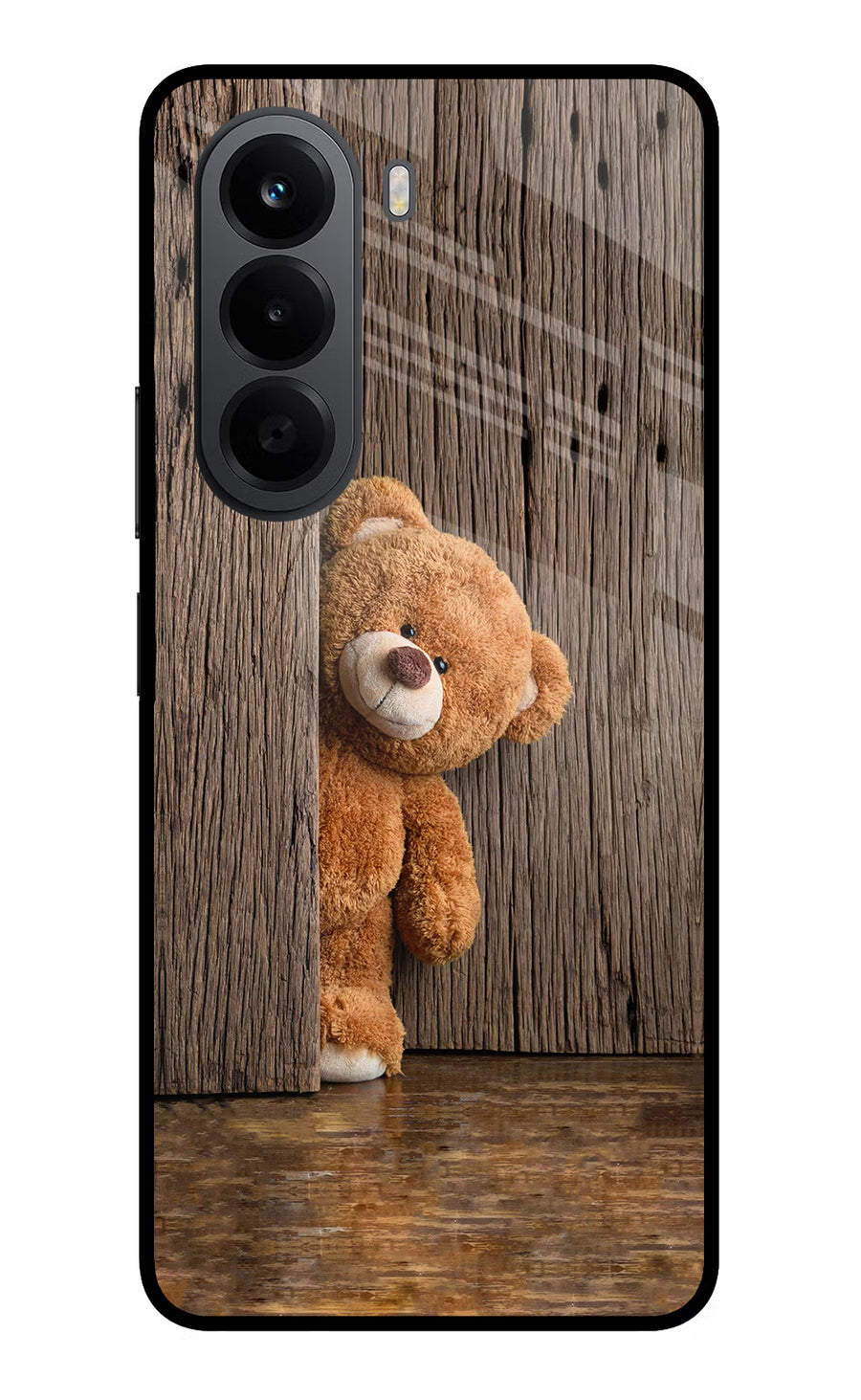 Teddy Wooden OnePlus Nord CE6 Lite Back Cover, Metal case
