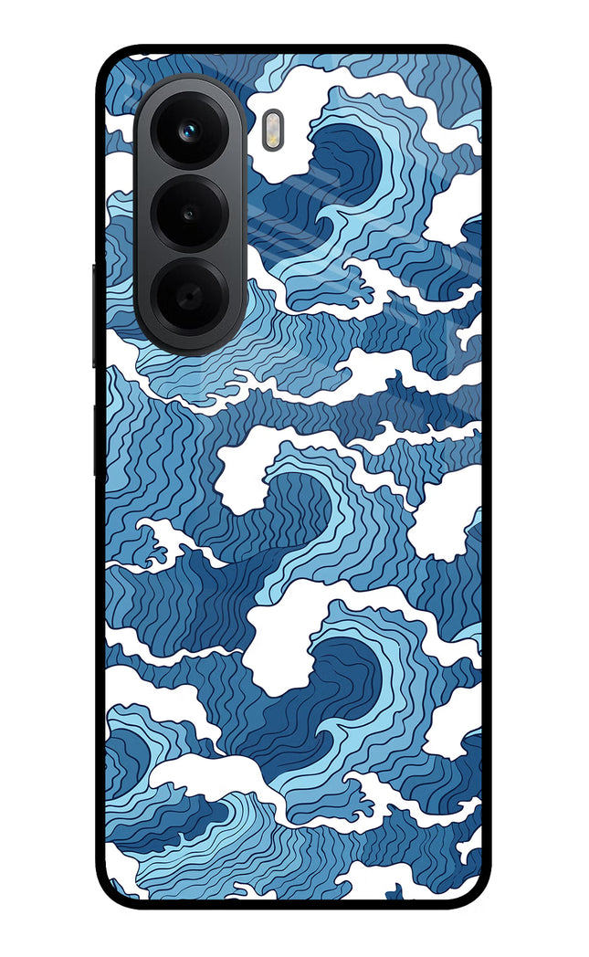 Blue Waves OnePlus Nord CE6 Lite Metal Case Back Cover by Casekaro