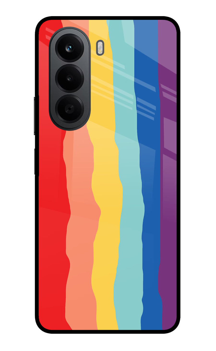 Rainbow OnePlus Nord CE6 Lite Back Cover, Metal case