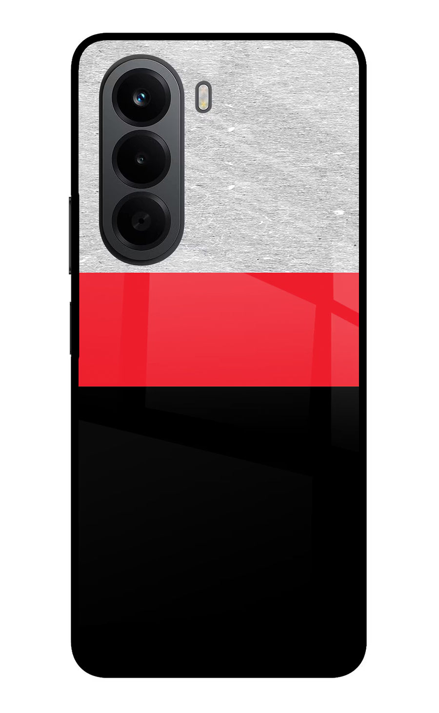 Tri Color Pattern OnePlus Nord CE6 Lite Back Cover, Metal case