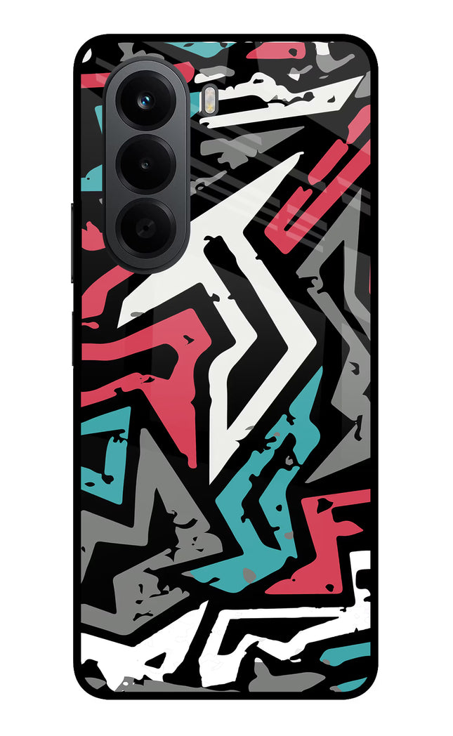 Geometric Graffiti OnePlus Nord CE6 Lite Metal Case Back Cover by Casekaro