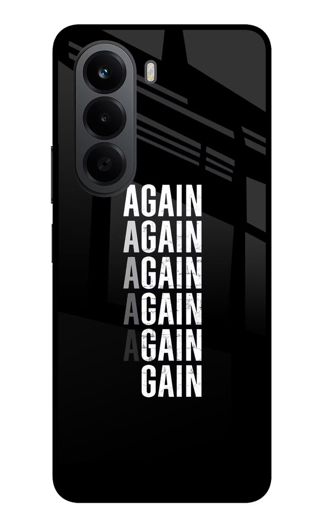 Again Again Gain OnePlus Nord CE6 Lite Metal Case Back Cover by Casekaro