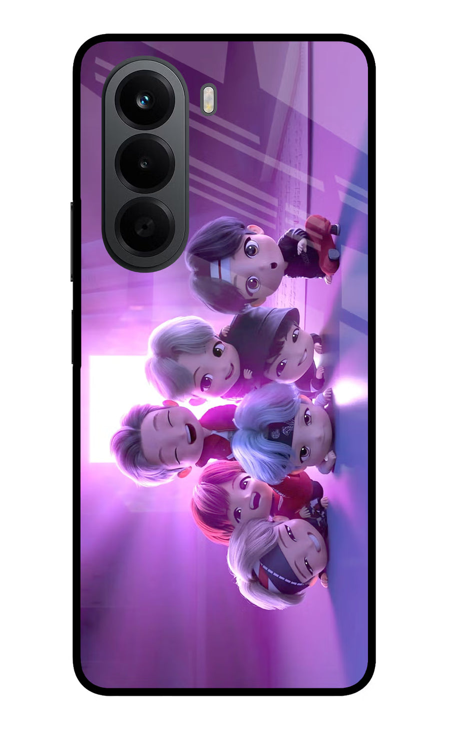BTS Chibi OnePlus Nord CE6 Lite Back Cover, Metal case