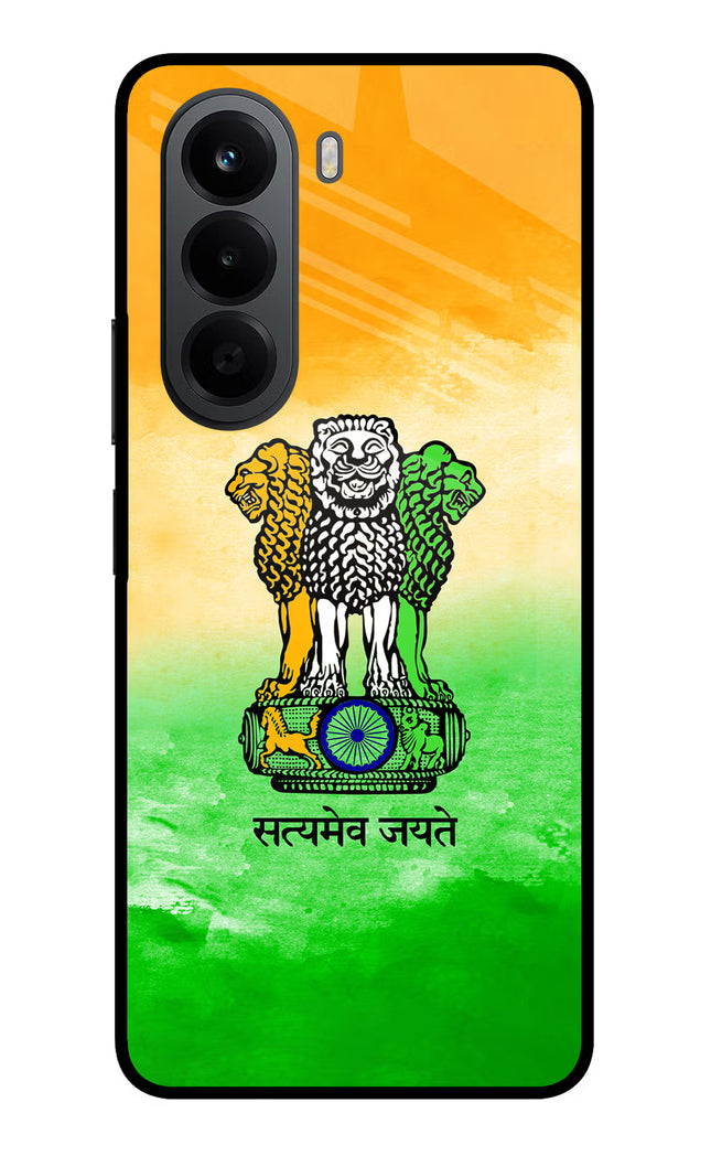 Satyamev Jayate Flag OnePlus Nord CE6 Lite Metal Case Back Cover by Casekaro