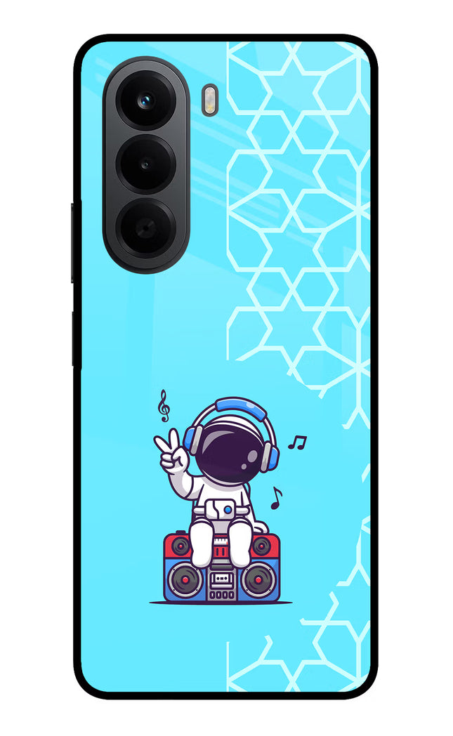 Cute Astronaut Chilling OnePlus Nord CE6 Lite Metal Case Back Cover by Casekaro