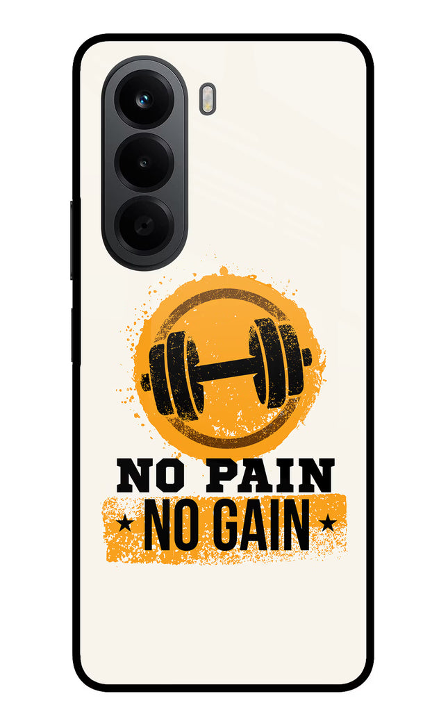 No Pain No Gain OnePlus Nord CE6 Lite Metal Case Back Cover by Casekaro
