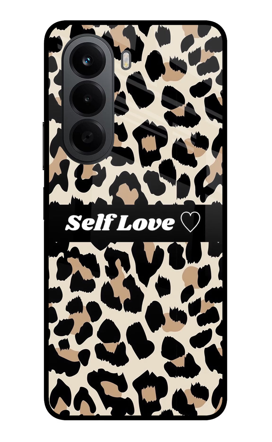 Leopard Print Self Love OnePlus Nord CE6 Lite Back Cover, Metal case