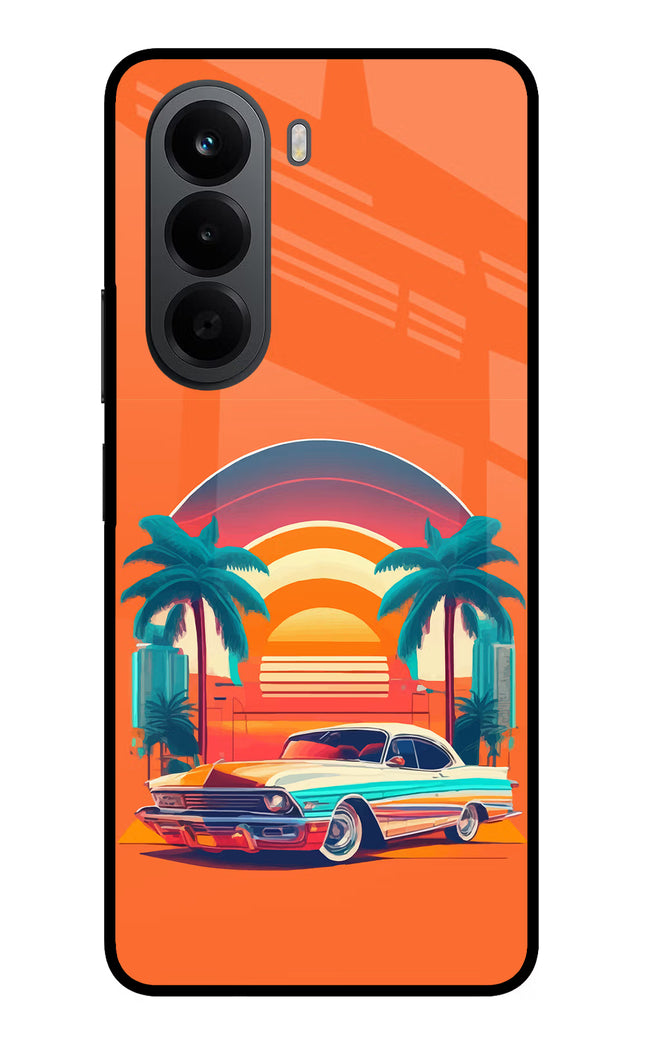 Palm Drive 80s OnePlus Nord CE6 Lite Metal Case Back Cover by Casekaro
