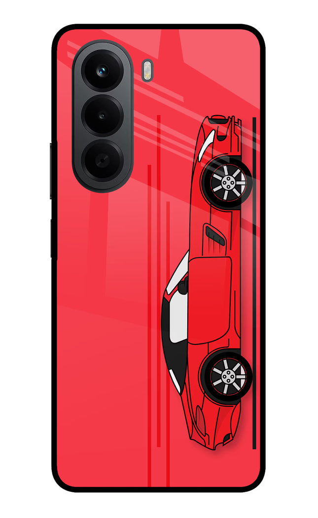 Red Velocity OnePlus Nord CE6 Lite Metal Case Back Cover by Casekaro