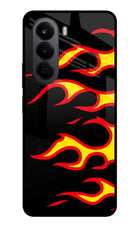 Side Sweep Flames OnePlus Nord CE6 Lite Metal Case Back Cover by Casekaro