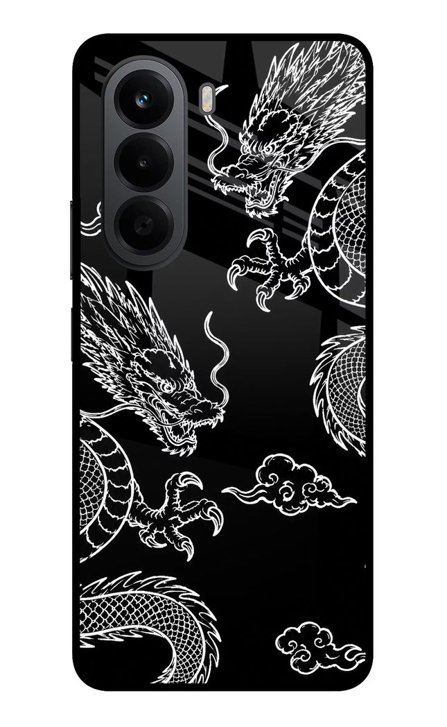 Twin Dragons OnePlus Nord CE6 Lite Metal Case Back Cover by Casekaro