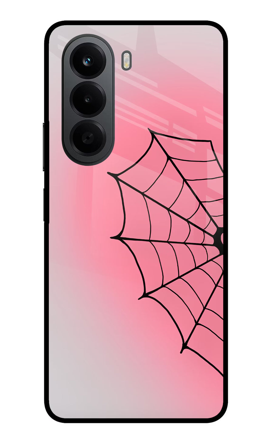 Pink Web OnePlus Nord CE6 Lite Back Cover, Metal case