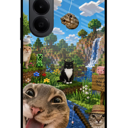 Minecraft Cat Chaos OnePlus Nord CE6 Lite Metal Case Back Cover by Casekaro