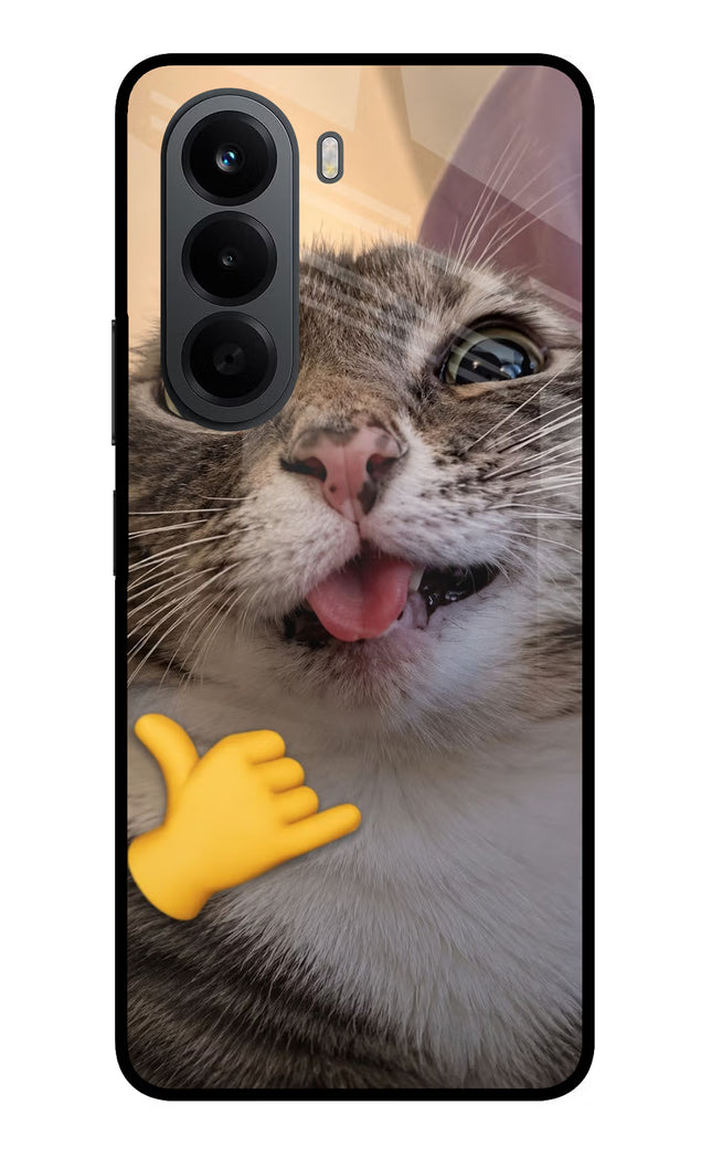 Silly Cat Call OnePlus Nord CE6 Lite Metal Case Back Cover by Casekaro