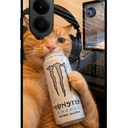 Gamer Cat Energy OnePlus Nord CE6 Lite Metal Case Back Cover by Casekaro