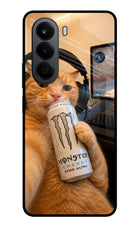 Gamer Cat Energy OnePlus Nord CE6 Lite Metal Case Back Cover by Casekaro