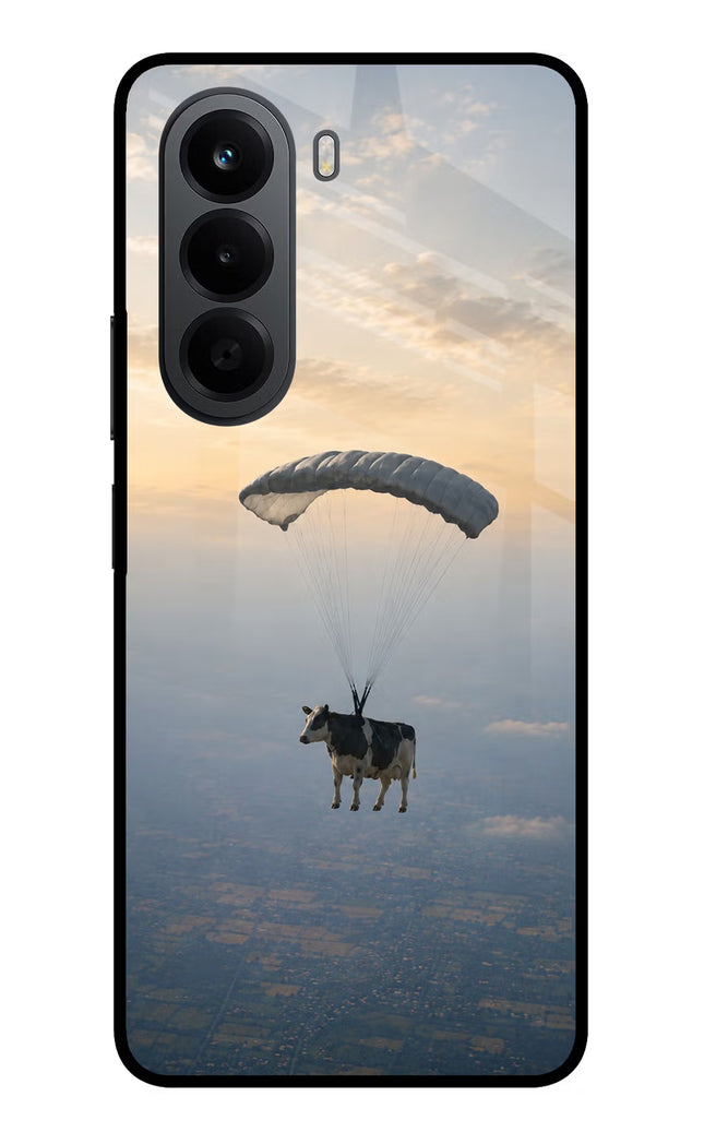 Skydiving Cow OnePlus Nord CE6 Lite Metal Case Back Cover by Casekaro