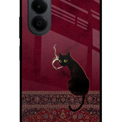 Midnight Cat OnePlus Nord CE6 Lite Metal Case Back Cover by Casekaro