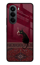 Midnight Cat OnePlus Nord CE6 Lite Metal Case Back Cover by Casekaro