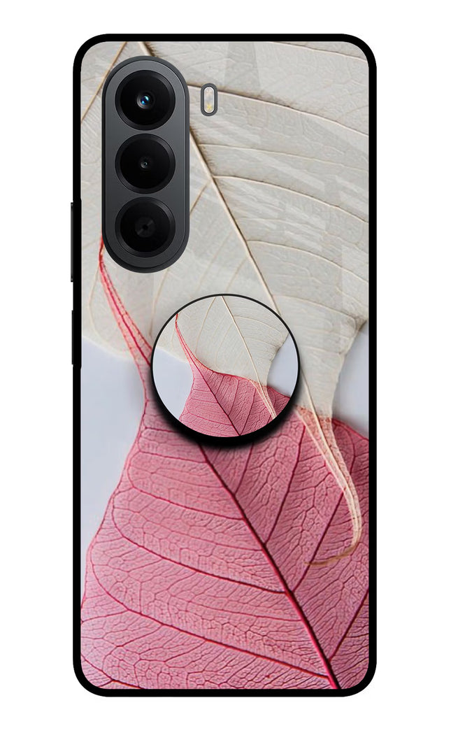 White Pink Leaf OnePlus Nord CE6 Lite Pop Case by Casekaro