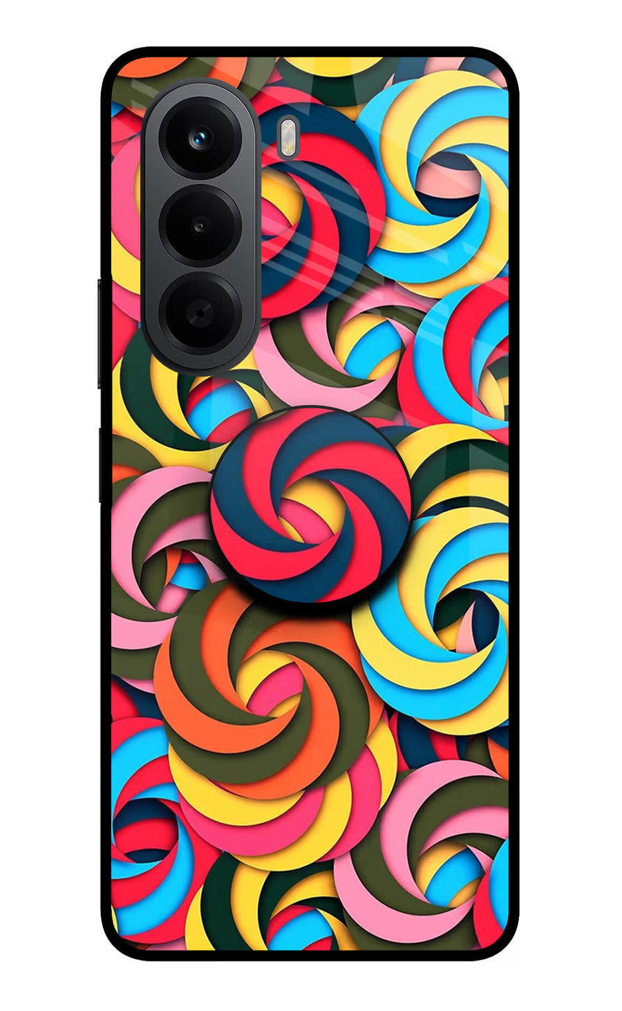 Spiral Pattern OnePlus Nord CE6 Lite Pop Case, Metal case