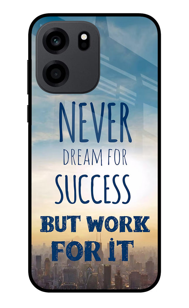 Never Dream For Success But Work For It OnePlus Nord CE 6 Metal Case Back Cover by Casekaro