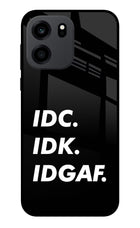 Idc Idk Idgaf OnePlus Nord CE 6 Metal Case Back Cover by Casekaro