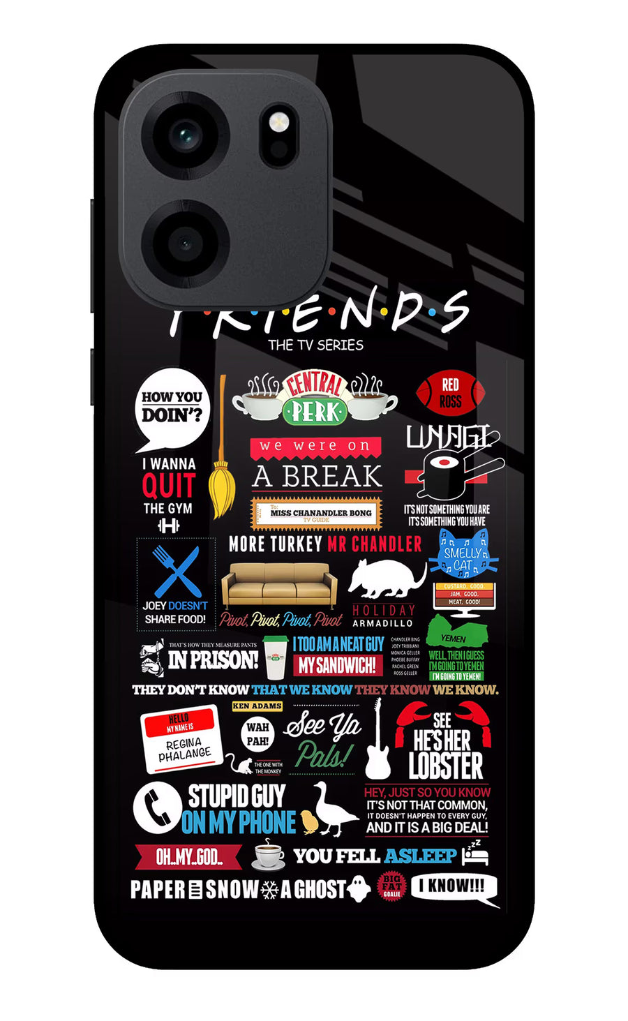 FRIENDS OnePlus Nord CE 6 Back Cover, Metal case