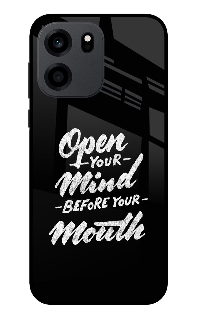 Open Your Mind Before Your Mouth OnePlus Nord CE 6 Metal Case Back Cover by Casekaro