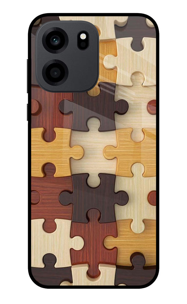 Wooden Puzzle OnePlus Nord CE 6 Metal Case Back Cover by Casekaro