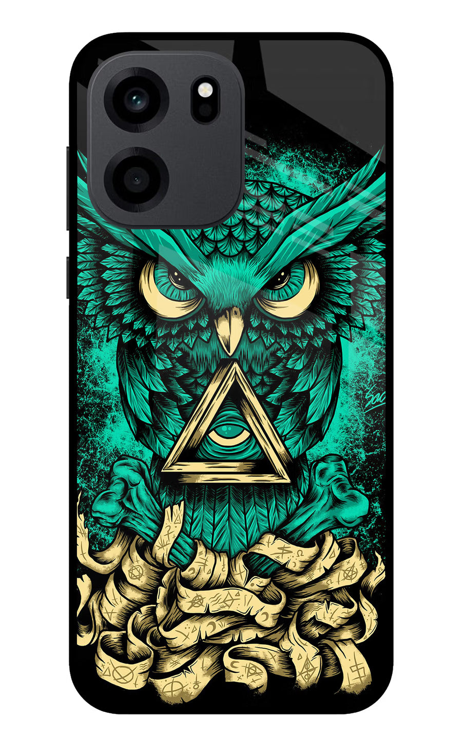 Green Owl OnePlus Nord CE 6 Back Cover, Metal case