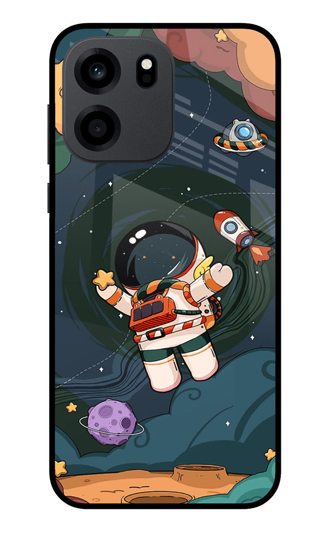 Cartoon Astronaut OnePlus Nord CE 6 Metal Case Back Cover by Casekaro