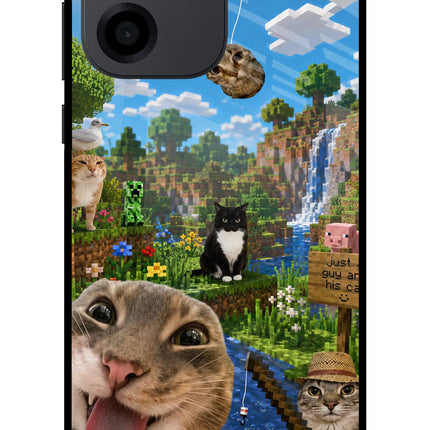Minecraft Cat Chaos OnePlus Nord CE 6 Metal Case Back Cover by Casekaro
