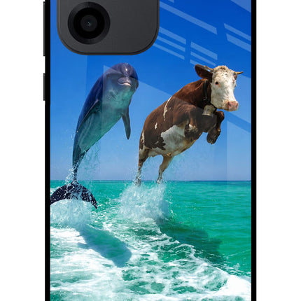 Dolphin vs Cow OnePlus Nord CE 6 Metal Case Back Cover by Casekaro